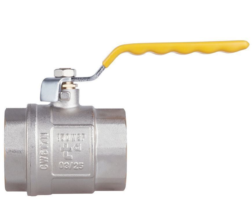 Кран кульовий прямий Thermo Alliance Standart 2" ВР для газу, PN40, важіль, латунь SD600NG50PN40