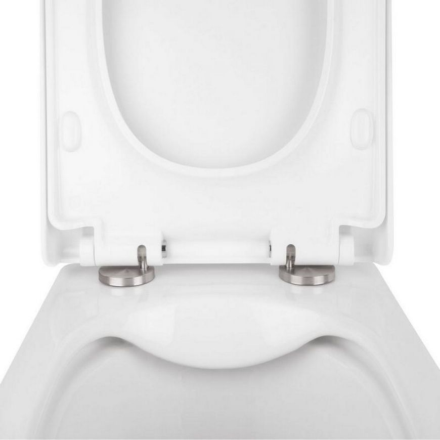 Набор QTAP инсталляция 3 в 1 Nest QT0133M425 с панелью смыва линейной QT0111M08381CRM + унитаз с сиденьем Tern QT1733052ERW - QT1733052ERW0133M425M08381CRM