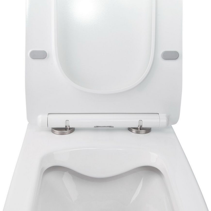 Унітаз підвісний QTAP Crow безобідковий з сидінням Soft-close QT05335170W - QT05335170W