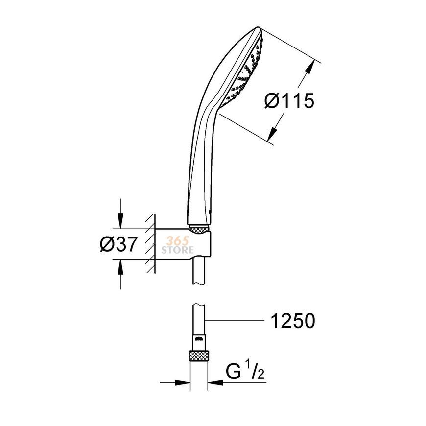 Душевая стойка GROHE Euphoria 110 Mono 27354000 - 27354000