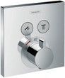 Термостат скрытого монтажа HANSGROHE ShowerSelect на 2 функции Chrome 15763000 хром - 15763000