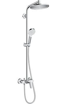 Душевая система HANSGROHE Crometta S Showerpipe 240 1jet 27269000 хром - 27269000