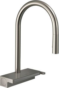 Змішувач для кухонної мийки HANSGROHE Aquno Select M81 170 3jet з витяжним виливом Sbox Stainless Steel Finish 73831800 нержавіюча сталь - 73831800