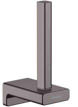 Тримач для запасного туалетного паперу HANSGROHE AddStoris Brushed Black Chrome 41756340 чорний хром