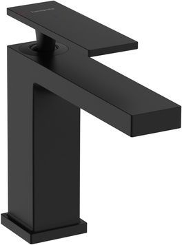 Змішувач для раковини HANSGROHE Tecturis E 110 CoolStart EcoSmart+ Matt Black 73014670 чорний з донним клапаном - 73014670