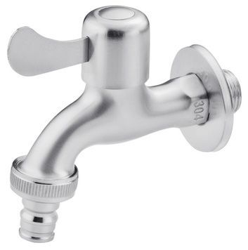 Кран для поливу Kroner KRP Edelstahl Klassisch-ESG099 1/2'' ЗР нержавіюча сталь CV022964 - Klassisch-ESG099