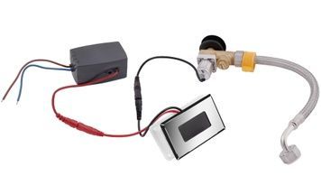 Панель змиву для пісуара QTAP Scorpio з ІЧ датчиком QT146601ACCHR Chrome/Black - QT146601ACCHR