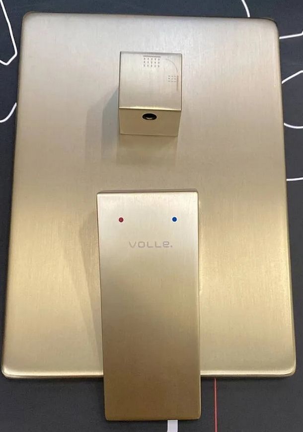 Змішувач прихованого монтажу для ванни/душу Volle Pardo cepillado oro 1548.030215 золото - 1548.030215
