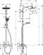Душова система HANSGROHE Crometta S Showerpipe 240 1jet 27269000 хром - 27269000 - 4