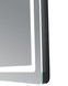 Зеркало настенное прямоугольное Qtap Mideya MI2 1000х800 с часами, LED-подсветкой Touch, антизапотеванием, диммером QTMID100080049266