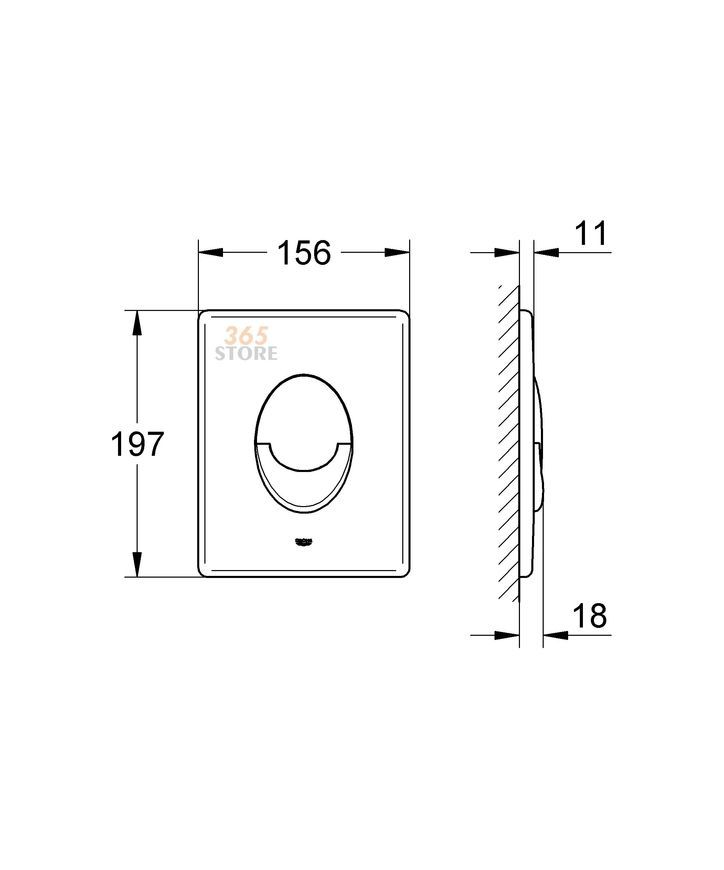 Инсталяция GROHE Rapid SL 38722001 с панелью смыва 38505SH0 - 38722001