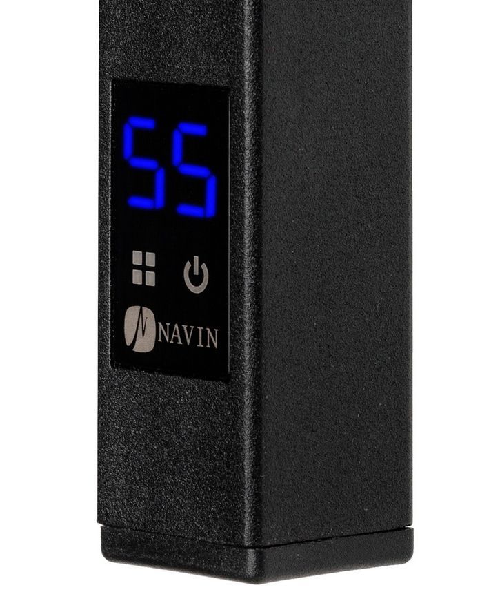 Полотенцесушитель электрический NAVIN Классик Квадро 500х800 Sensor правый черный муар 12-216053-5080 - 12-216053-5080