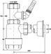 Сифон для умывальника McALPINE 1 1/4&Prime; x 32 мм с подключением к стиральной машине HC2WM-32 - HC2WM-32 - 2