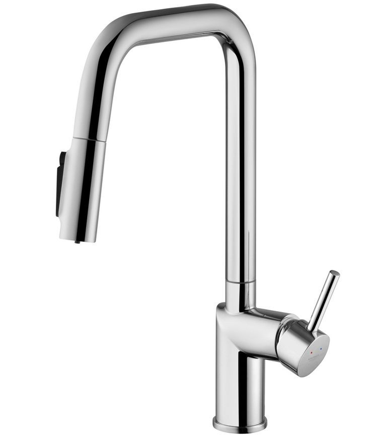 Смеситель для кухни Kroner Element 296569B-0101 с подключением для питьевой воды и выдвижным изливом, хром CV035986 - Element 296569B-0101
