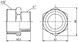 Ниппель латунный SD Forte 1 1/4"х1" редукционный никелированный SF3593225