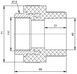 Муфта поліпропіленова PPR Blue Ocean 40х1" 1/4 ВР BOHTIA4004XXX - BOHTIA4004XXX - 2