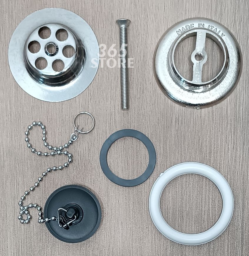 Слив McALPINE в умывальник 1 1/4&Prime; x 65 мм с решеткой, пробкой и цепочкой 255CB - 255CB