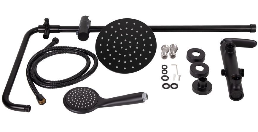 Душевая система QTAP Sloup 57106KOB черная - QTSL57106KOB