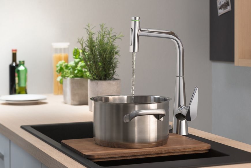 Кухонна мийка HANSGROHE S510-F770 770х510 на дві чаші 370/370 Graphiteblack чорний графіт 43316170 - 43316170