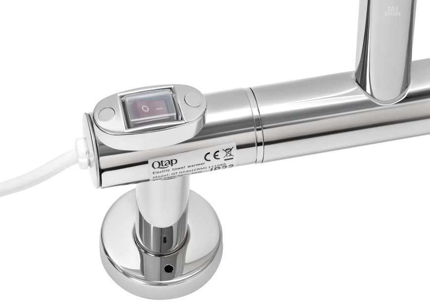 Рушникосушарка електрична Q-TAP Glide 11108R CRM поворотна - QTGLICRM11108R