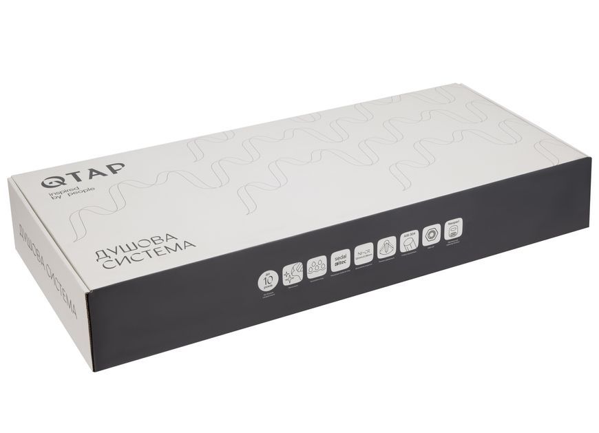 Душевая система универсальная Qtap Presto с изливом Chrome QTPRE111CRM45575 - QTPRE111CRM45575
