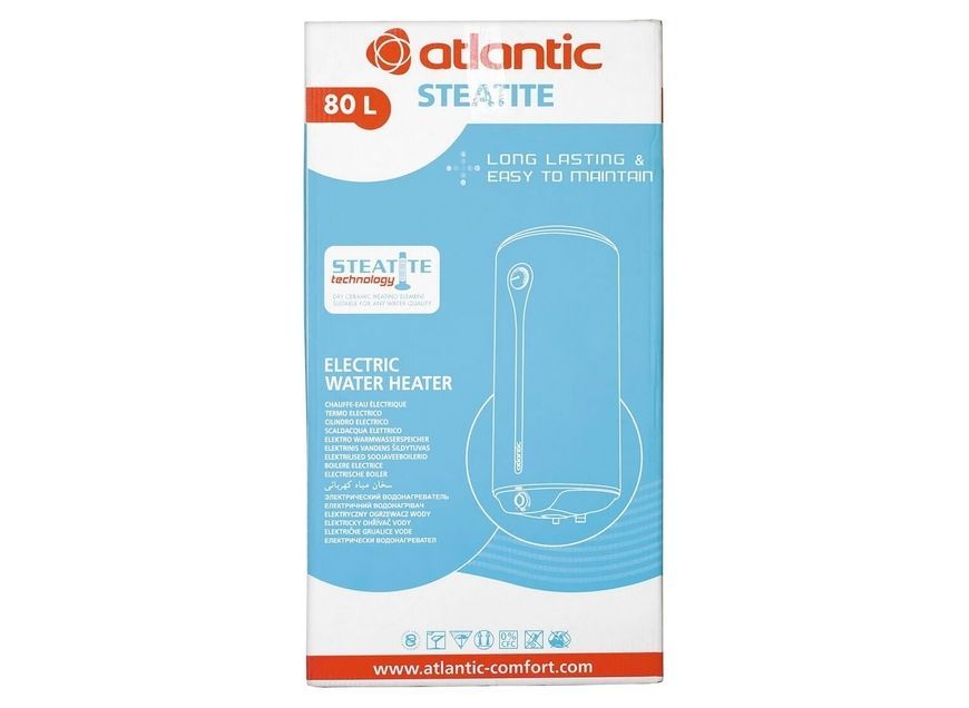 Електричний водонагрівач ATLANTIC STEATITE EGO VM 080 D400-1-BC - 851276