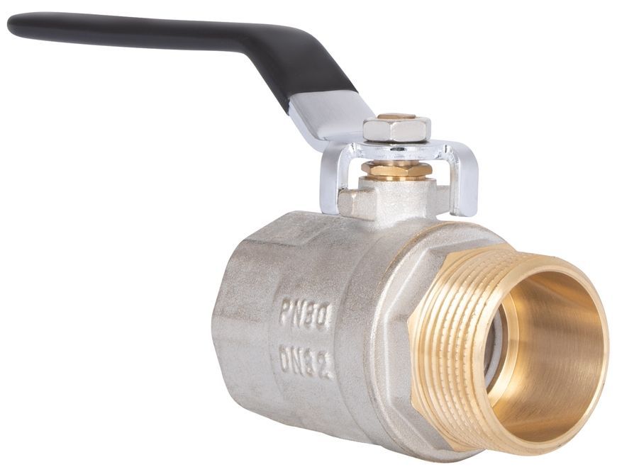 Кран шаровой Thermo Alliance Base 1 1/4" ВН для воды прямой (рычаг) PN30 латунь SD605W32 - SD605W32