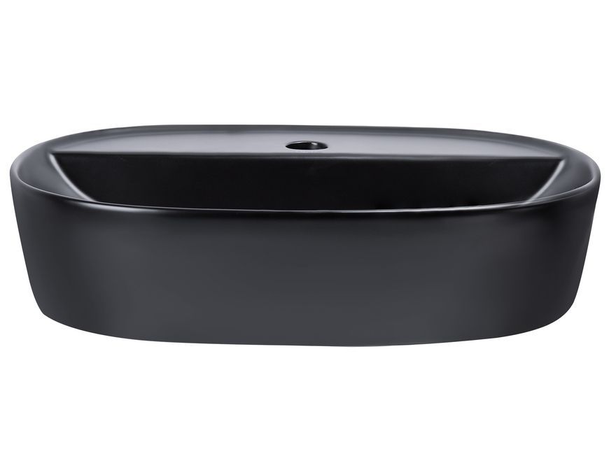 Раковина-чаша Qtap Scorpio 505х385х120 накладна овальна Matt black QT146533MB - QT146533MB