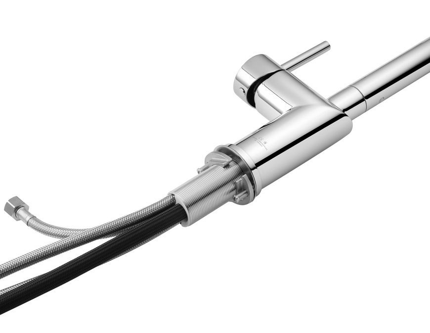 Смеситель для кухни Kroner Element 296569B-0101 с подключением для питьевой воды и выдвижным изливом, хром CV035986 - Element 296569B-0101