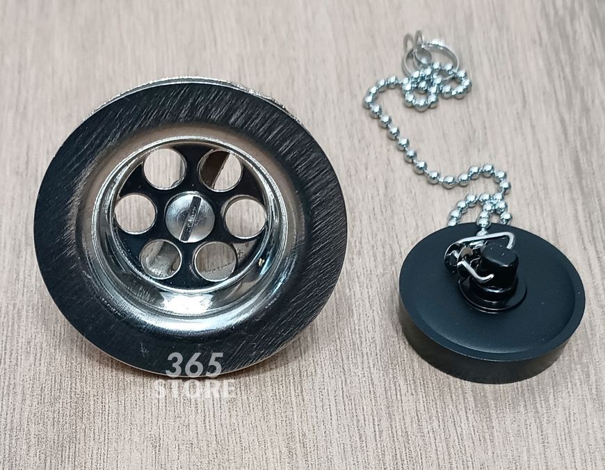Слив McALPINE в умывальник 1 1/4&Prime; x 65 мм с решеткой, пробкой и цепочкой 255CB - 255CB