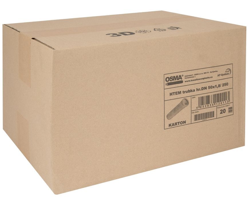 Труба канализационная внутренняя Ostendorf-OSMA HT-System PLUS d50&times;250 мм SD00057179
