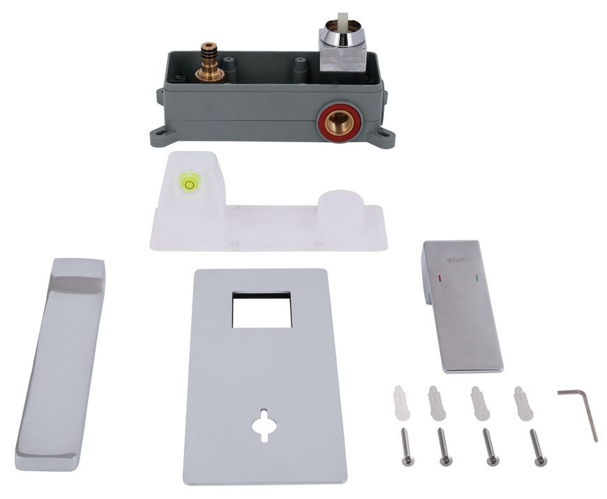 Змішувач прихованого монтажу для умивальника Qtap Gemini Chrome QTGEM273CRM45693 - QTGEM273CRM45693