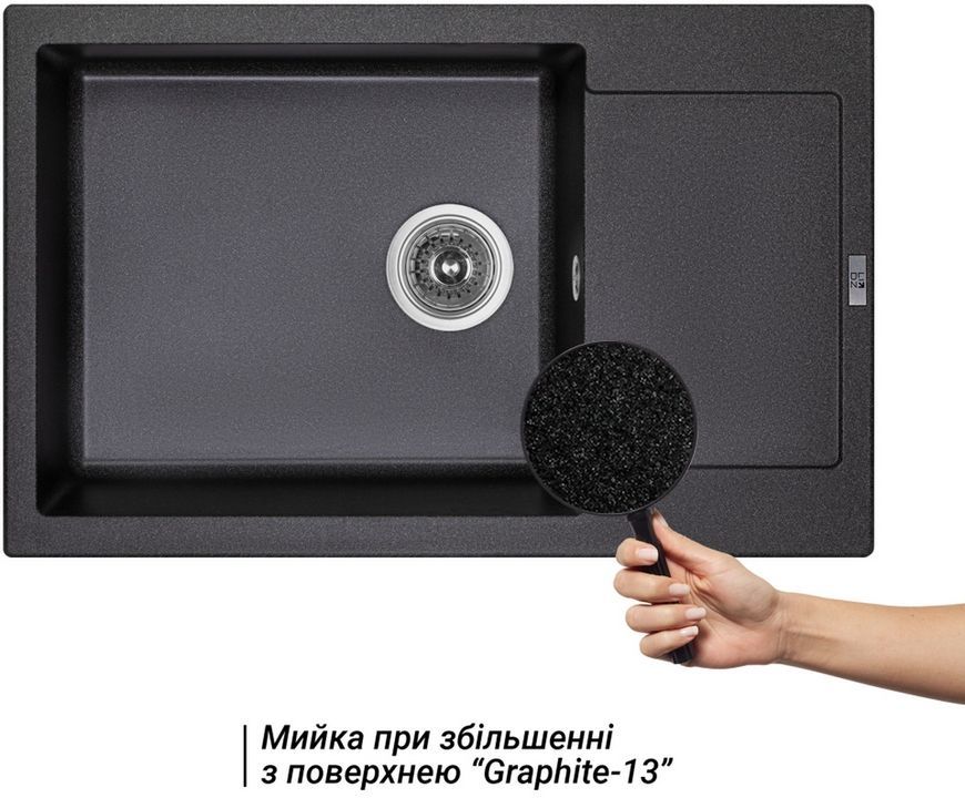 Кухонная мойка LIDZ 781x510/200 GRF-13 (LIDZGRF13781510200) - LIDZGRF13781510200