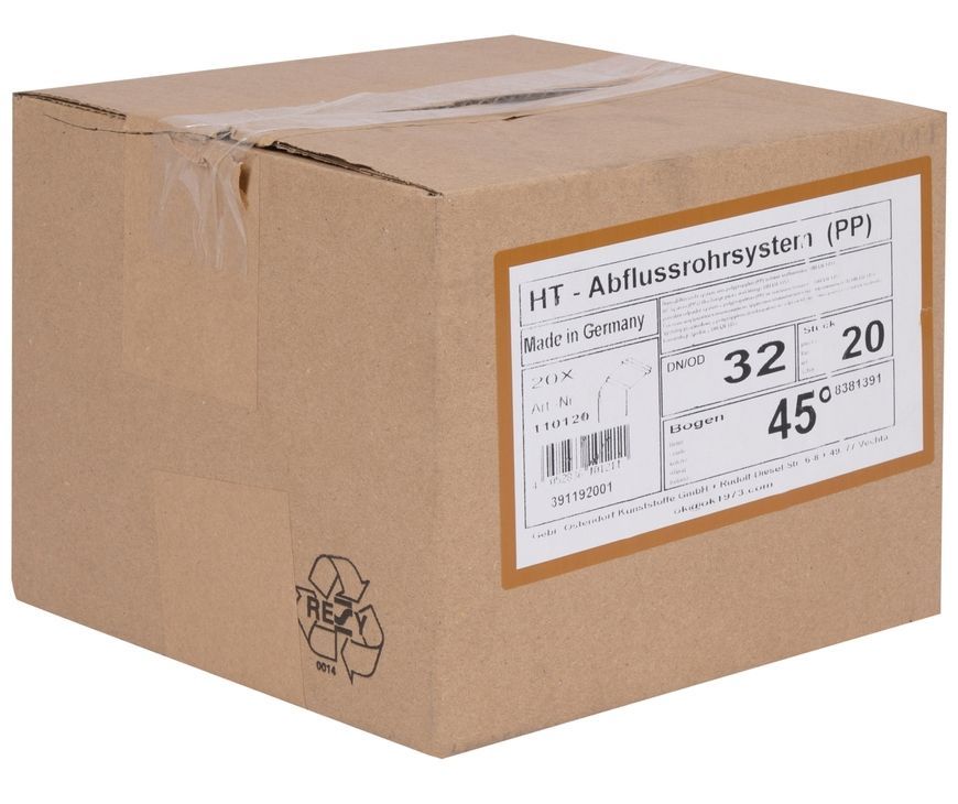 Коліно каналізаційне Ostendorf-OSMA HT-System PLUS d32&times;45&deg; SD00057094