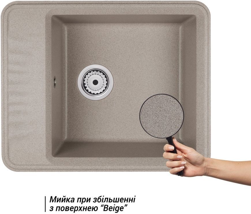 Кухонная мойка QTAP CS 6250 Beige (QT6250BEI551) - QT6250BEI551