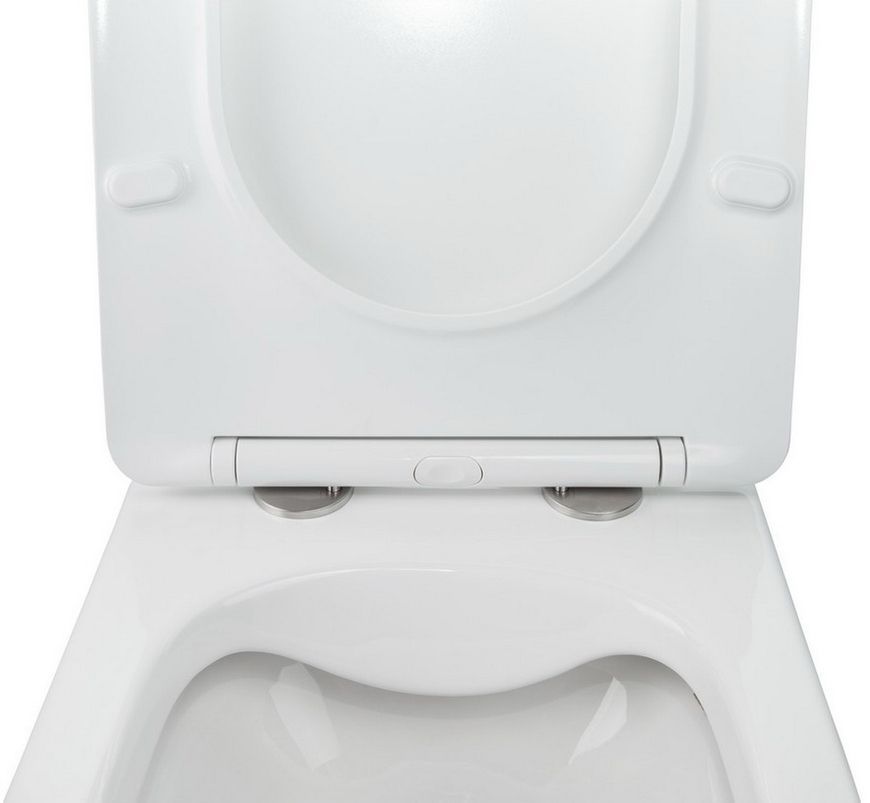 Унітаз підвісний QTAP Jay безобідковий з сидінням Soft-close QT07335176W - QT07335176W