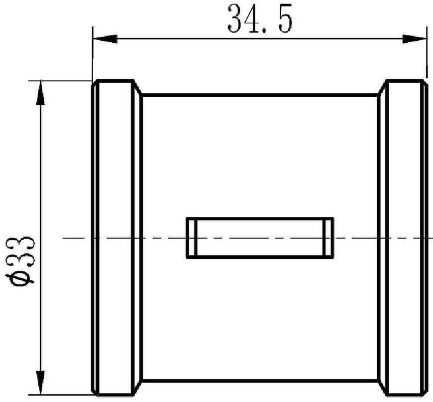 Муфта латунна SD Forte 3/4"х3/4" рівнопрохідна нікельована SF35620