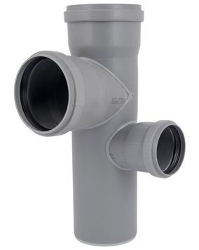 Крестовина двухплоскостная канализационная Ostendorf-OSMA HT-System PLUS d110/110/110/75&times;87&deg; (П) SD00057599