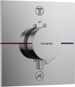 Термостат прихованого монтажу HANSGROHE ShowerSelect Comfort E на 2 функції Chrome 15572000 хром - 15572000
