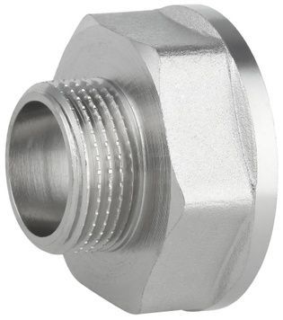 Переходник латунный Thermo Alliance Forte 1 1/2"ВРх1"НР никелированный SF3604025