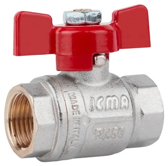 Кран кульовий ICMA 1/2" ВР прямий №349 87349AD11 - 87349AD11