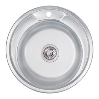 Кухонна мийка LIDZ 490-A Decor 0,6 мм (180) - LIDZ490А06DEC