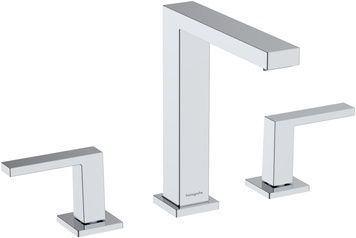 Змішувач для раковини на 3 отвори HANSGROHE Tecturis E 150 EcoSmart+ Chrome 73030000 хром з донним клапаном - 73030000