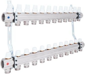 Коллектор ICMA 1" 12 выходов, без расходомера №K005 - 87K005PU06