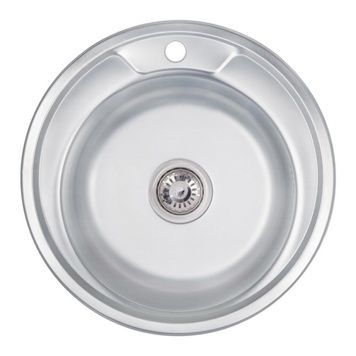 Кухонная мойка LIDZ 490-A Decor 0,6 мм (180) - LIDZ490А06DEC