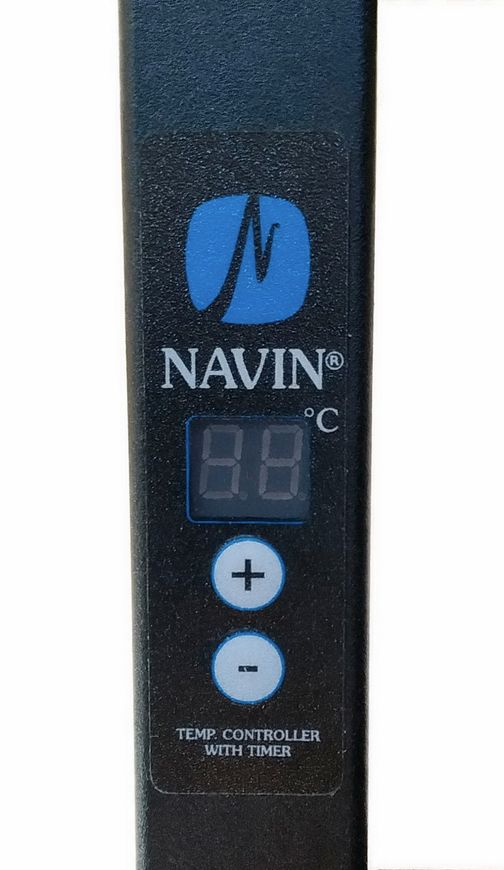 Рушникосушарка електрична NAVIN Largo 500х800 Digital таймер регулятор права 12-244052-5080 чорний муар - 12-244052-5080
