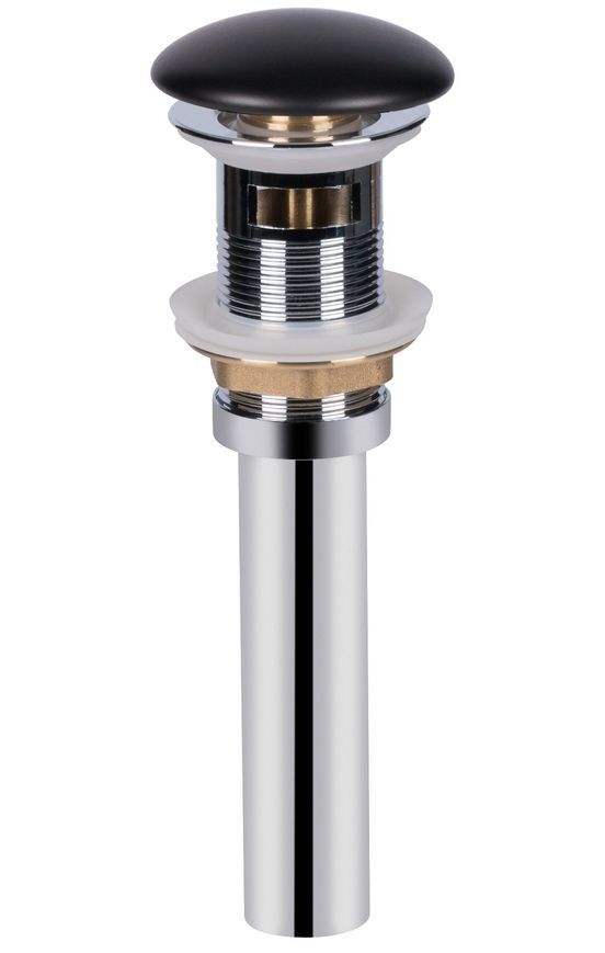Раковина QTAP Nando LT 595х440х130 Matt black з донним клапаном QT12112173MBMB - QT12112173MBMB