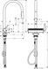 Смеситель для кухонной мойки HANSGROHE Aquno Select M81 170 3jet с вытяжным изливом 73837000 хром - 73837000 - 2