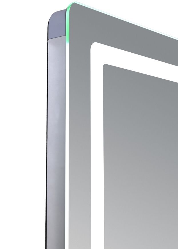 Зеркало настенное прямоугольное Qtap Mideya MI2 600х800 с часами, LED-подсветкой Touch, антизапотеванием, диммером QTMID60080049627