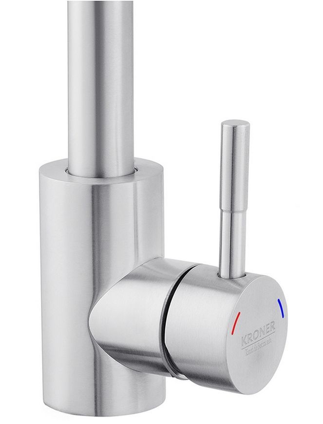 Змішувач для кухні Kroner KRP Edelstahl Klassisch-ESG037 нержавіюча сталь CV023001 - Klassisch-ESG037